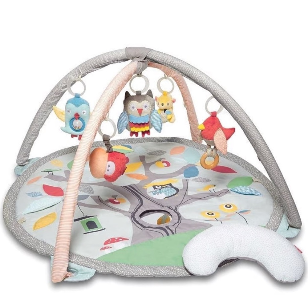 Treetop Friends Baby Activity Gym Grey Pastel